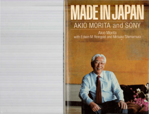 Made in Japan  Akio Morita and Sony - PDF Room