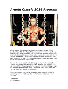 pdfcoffee.com arnoldclassic2016pdf-pdf-free