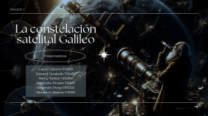 presentación. satélite GALILEO