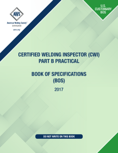 AWS Book of Specifications 2017