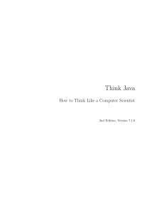 A. B. Downey, C. Mayfield Think Java – How to Think Like a Computer Scientist, 2nd Edition. 2020