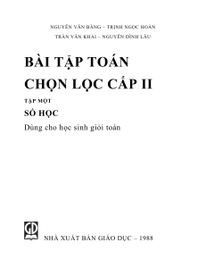 Bai tap Toan chon loc cap II-SOHOC