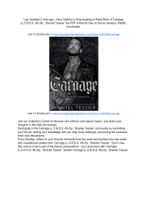 PDF: Carnage (L.O.R.D.S. #5) By   Shantel Tessier