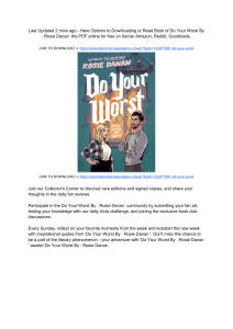 PDF: Do Your Worst By   Rosie Danan