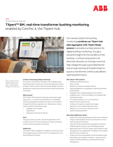 TXpert Bushing Monitoring leaflet 2020