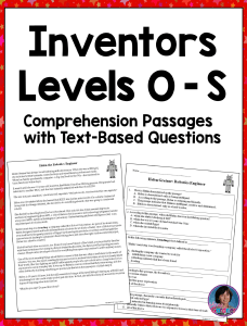 07 - 4th & 5th Grade Reading Comprehension Passages  Inventors {PDF & Google Slides}