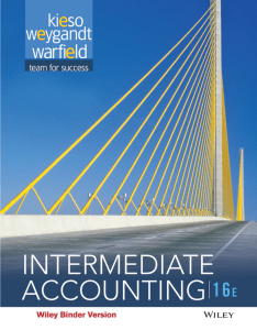Intermediate Accounting - 16th Edition 2016