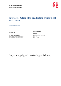 Template plan of action graduation assignment (Jamal) final