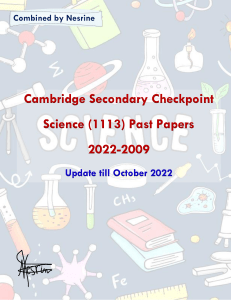 Nesrine Science 1113 Cambridge Secondary Checkpoint PastPapers 2022