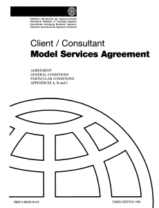 FIDIC-Client Consultant agreement