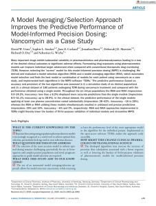 A models averging/ selection approach improves the predictive performance of model-informed precision dosing