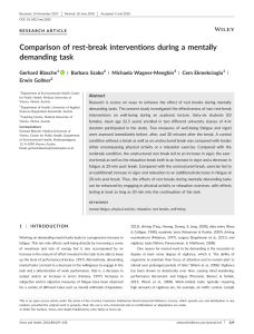 comparison of rest-break interventions during a mentally demanding task