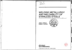 Welding Metallurgy and Weldability of Stainless Steels-Lippold Kotechi(2005)