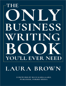The Only Business Writing Book You’ll Ever Need