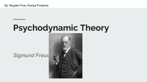 Psychodynamic Theory Freud