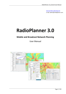 Radio Planner 3.0 User Manual