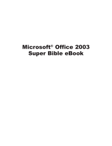 Microsoft Office 2003 Guida Word Excel Access Powerpoint Outlook Publisher