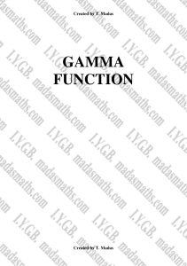 gamma and beta functions
