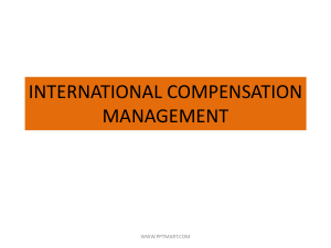 International compensations