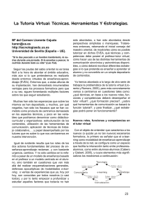 Llorente Cejudo, M. del C. (2007). La Tutoría virtual
