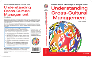 Understanding Cross-Cultural Management 2015-658.3r