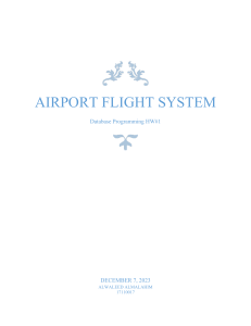 airport flight system