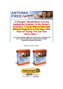 Asthma Free Forever by Jerry Ericson: PDF Review [2024]