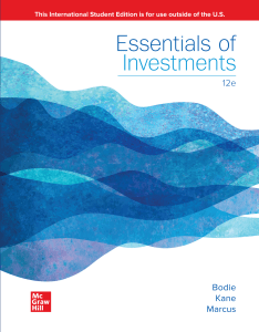 Essentials of Investments 12th Edition  Zvi Bodie Alex Kane Alan J Marcus