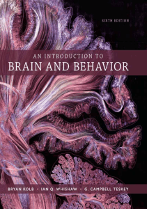 An Introduction to Brain and Behavior by Bryan Kolb, C. T. Gordon, and Ian Q. Whishaw