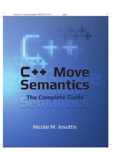 Nicolai M. Josuttis - C++ Move Semantics - The Complete Guide