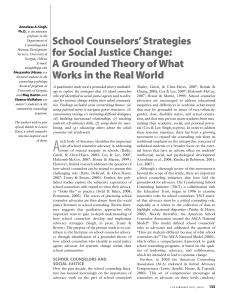 qualitative  school counselors role of advocay critique1