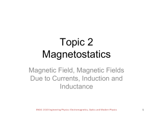 Topic 2 - Magnetostatics