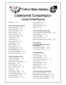 Compendium Taumaturgico - Linhas