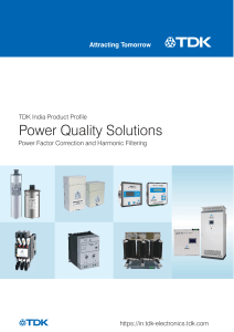 TDK Power Quality Solutions: Product Profile