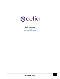 Celia Exchange - White Paper V.2.0