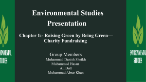 Enviromental Studies Presentation