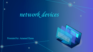 Computer Science presentation (Network devices)