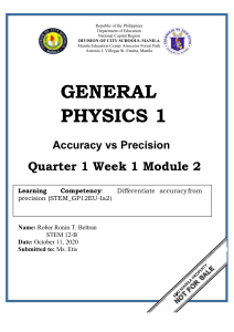General Physics 1 Q1 SLM2