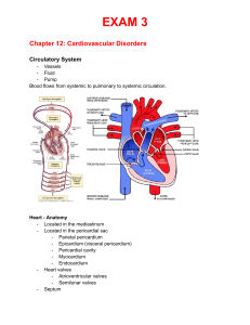 Pathophysiology Cardiovascular & Respiratory Notes