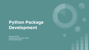 Python package development