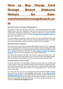 How to Buy Cheap Cost Orange Beach Alabama Homes for Sale-viewhomesinorangebeach.com