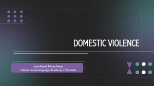 Domestic violence. (1)