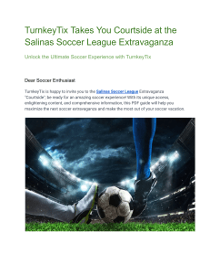 TurnkeyTix Takes You Courtside at the Salinas Soccer League Extravaganza