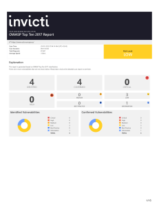 www.ecb.europa.eu - OWASP Top Ten 2017 Report