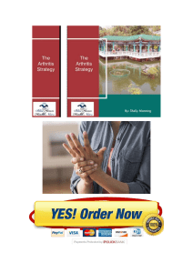 The Arthritis Step By Step Strategy��� Book PDF Download