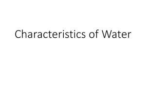 01-1.water characteristics - HO