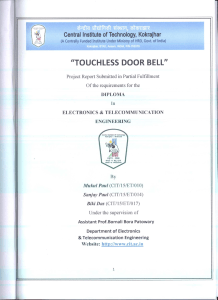 Touchless door bell