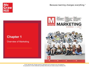 Chapter 1 - Overview of Marketing(3)