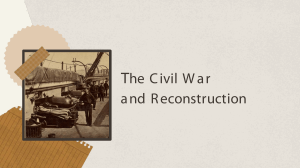 the Civil War and Reconstruction
