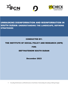 Unmasking-Disinformation-and-Misinformation-in-South-Sudan Understanding-the-Landscape-Defining-Strategies